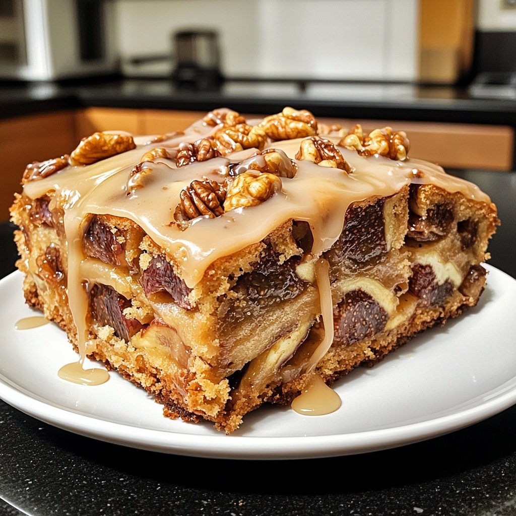 Steinbock Feige Walnuss Kuchen