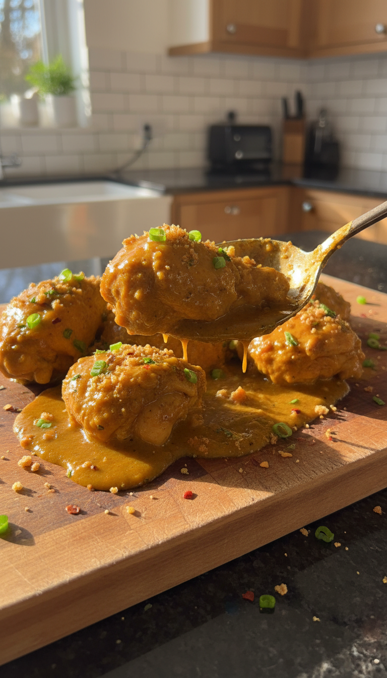 Soul Food Hühnchen Curry Mahlzeit