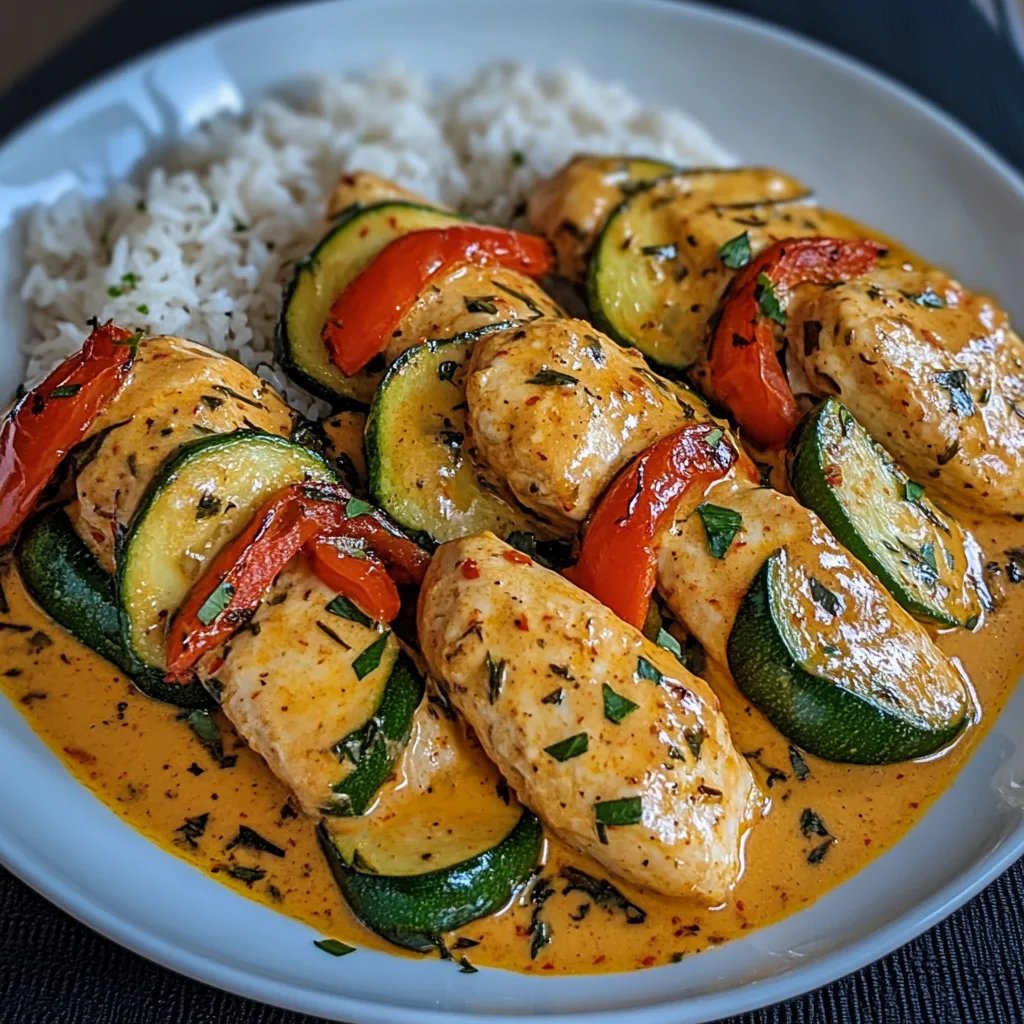 Paprika-Zucchini-Sahne-Hähnchen: Ein Unglaubliches Ultimatives Rezept für 4 Personen