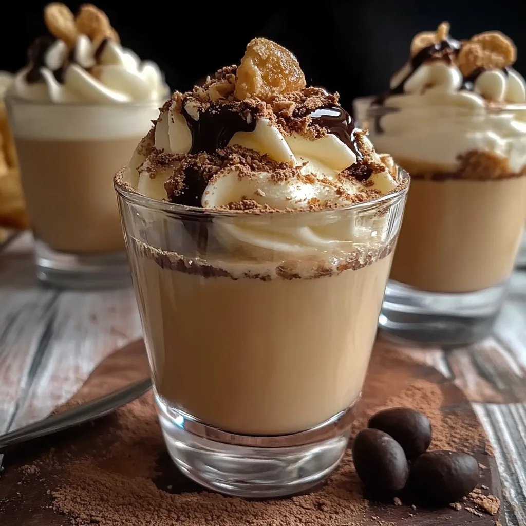 Cappuccino-Creme, die wie Tiramisu schmeckt