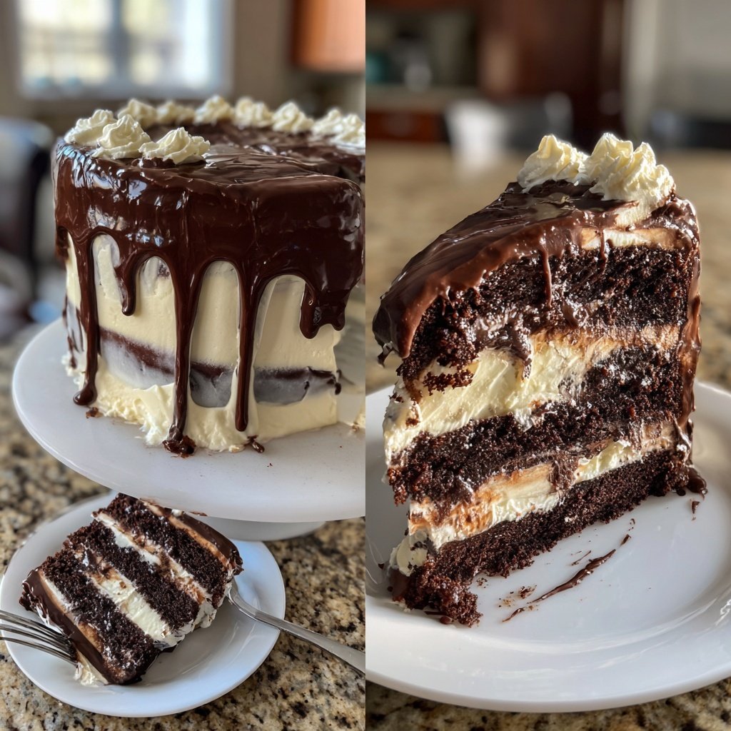 Reicher Schokoladen-Vanille-Traumkuchen