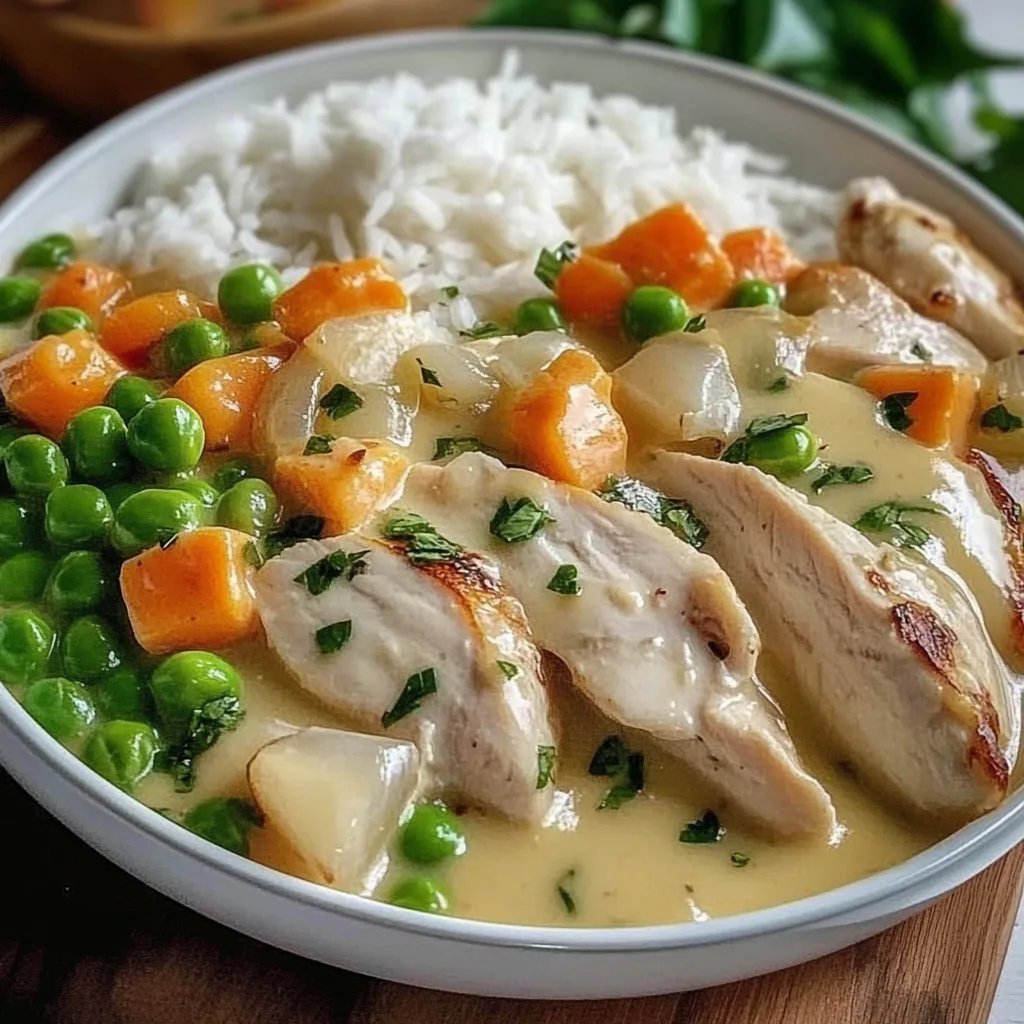 Hühnerfrikassee: Ein Unglaubliches Ultimatives Rezept für 4 Personen