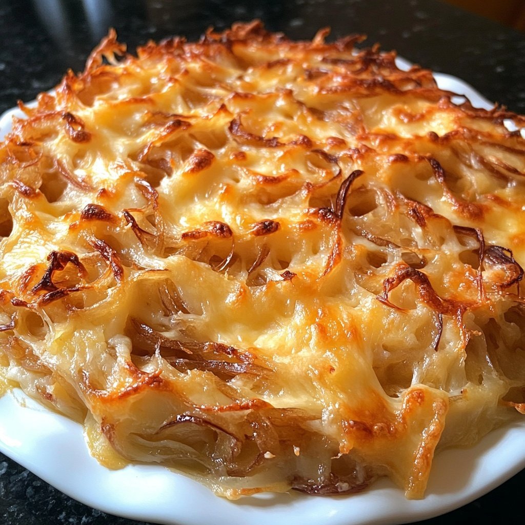 Kasespatzle Gratin Mit Rostzwiebeln