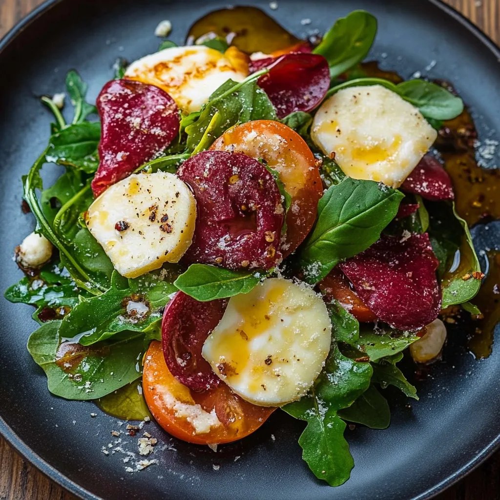 Rote Bete Salat mit Ziegenkäse