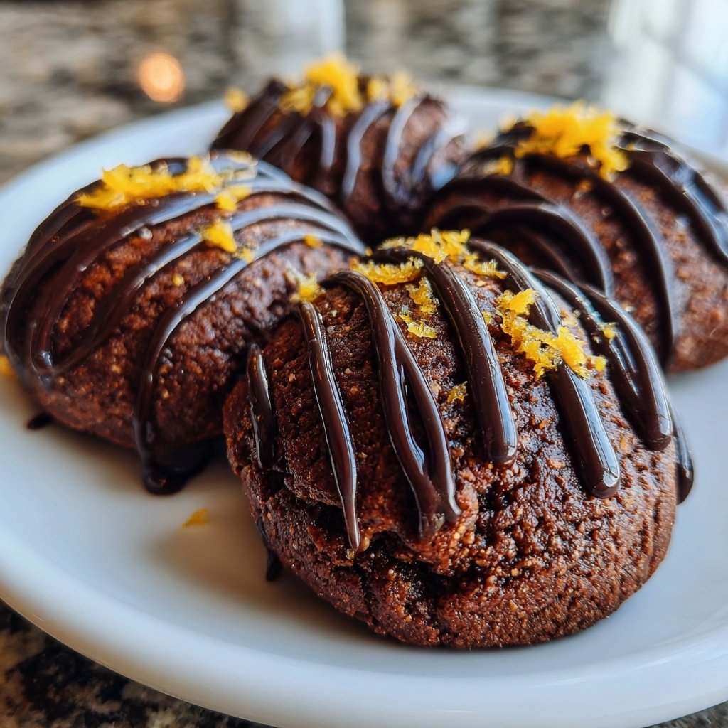 Schoko-Orange-Plätzchen mit Zartbitterschokolade​