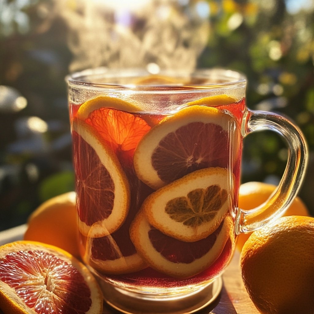Heiße Glühwein-Punsch