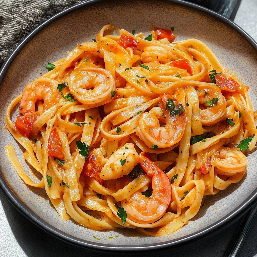 Pasta mit Garnelen in Tomaten-Sahnesauce: Ein Unglaubliches Ultimatives Rezept