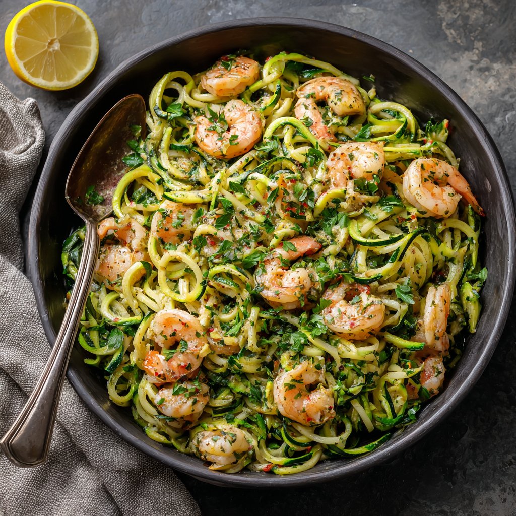 Shrimp and Zucchini Pasta Salad