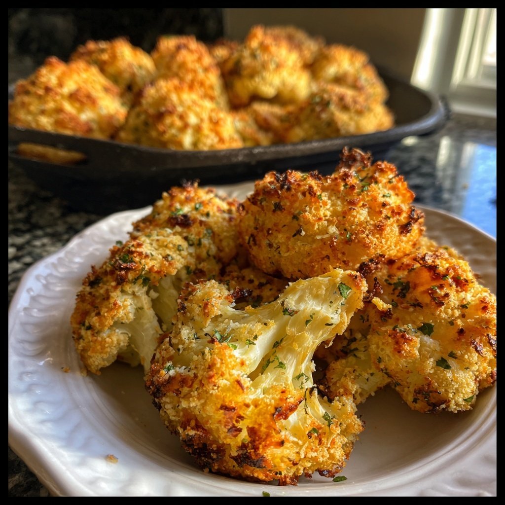 Gebratene Kichererbse pflanzliches Parmesan krümelig