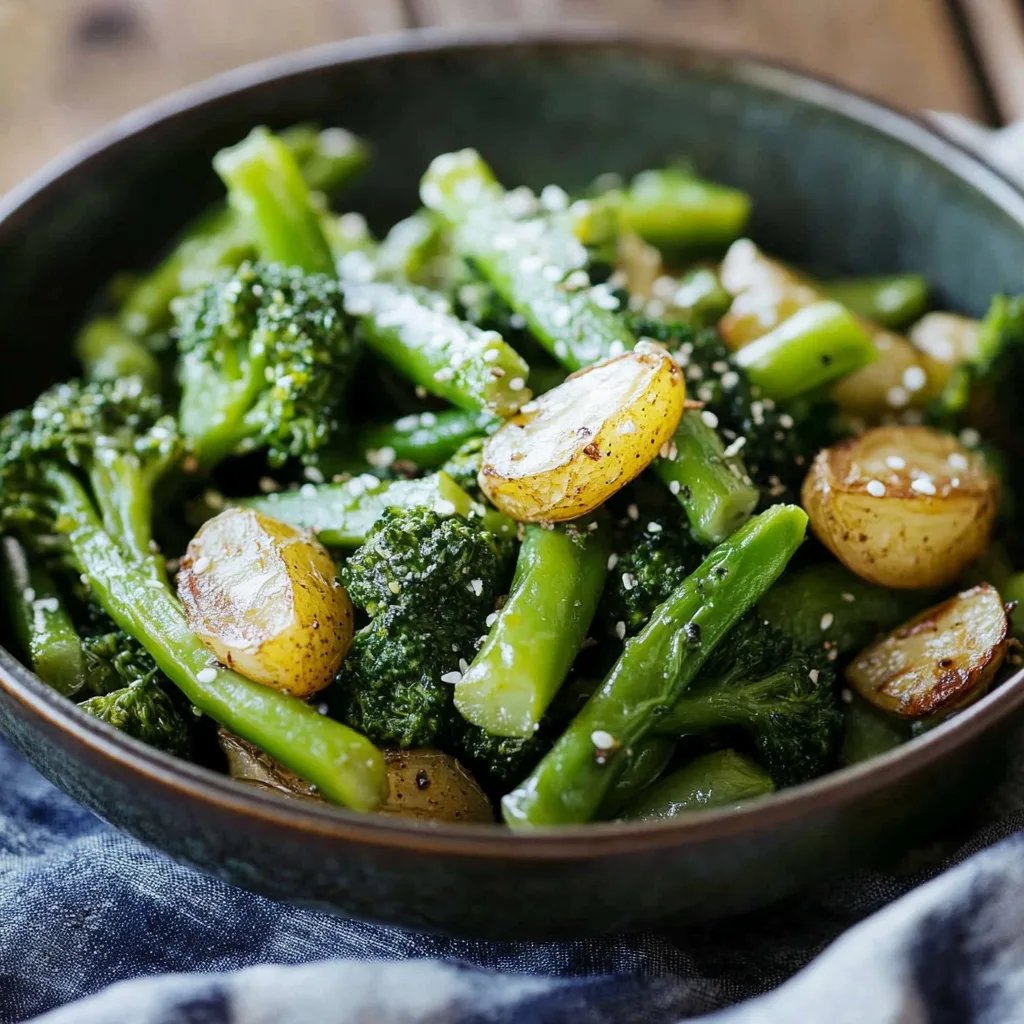 Grüne Bohnen im Ofen