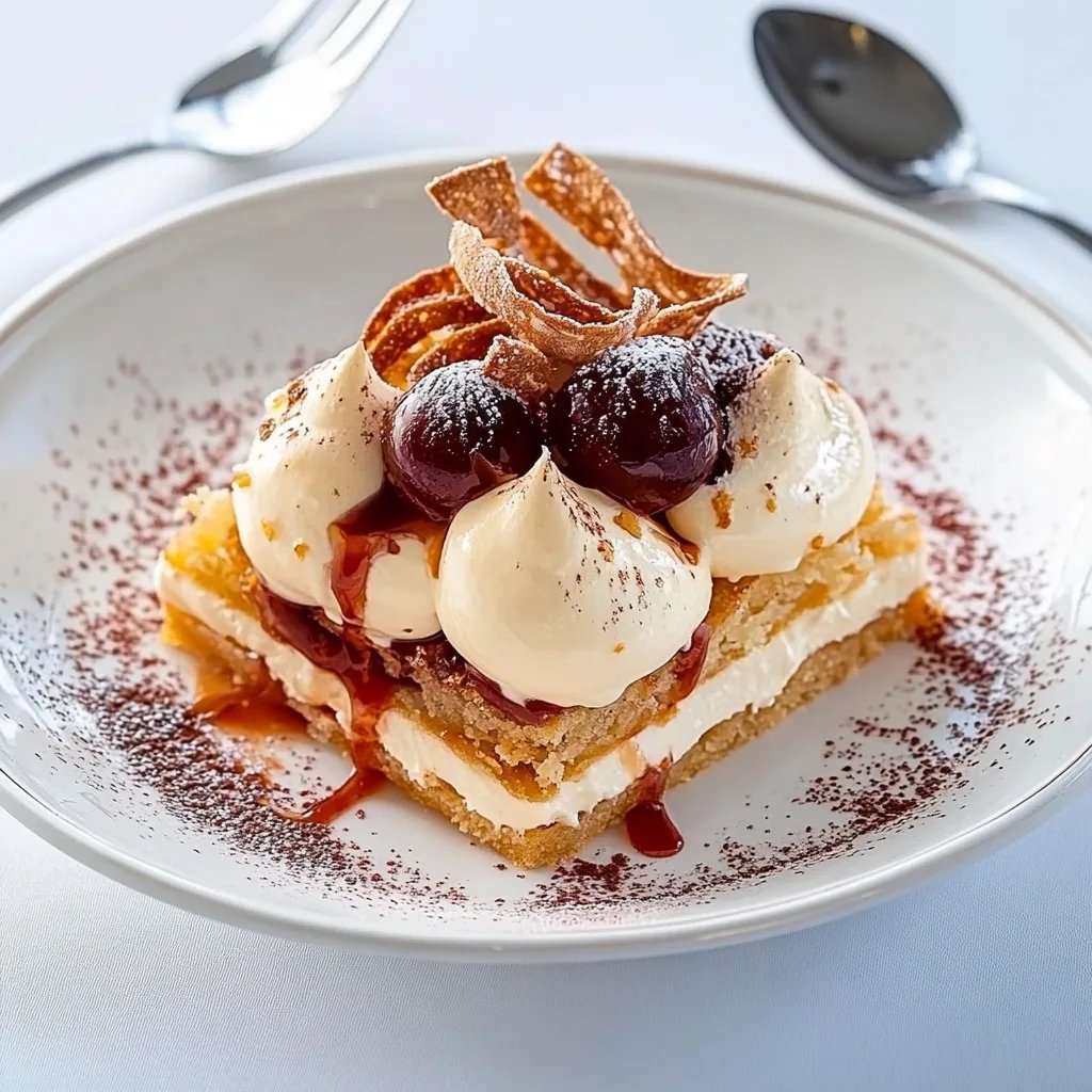 Friesendessert mit Zwetschen und Schmandcreme