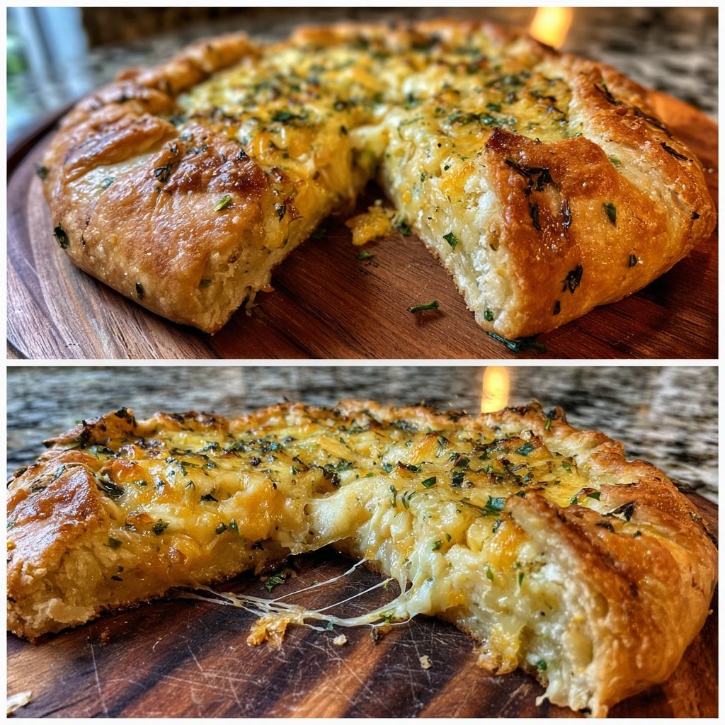 Herzhafte Käse Kräuter Galette
