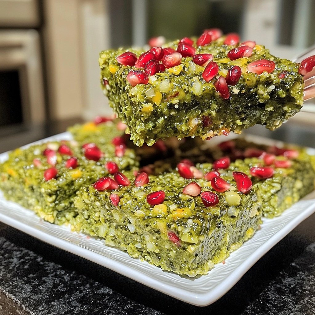 Brokkoli-Tatar mit Granatapfel Rezept