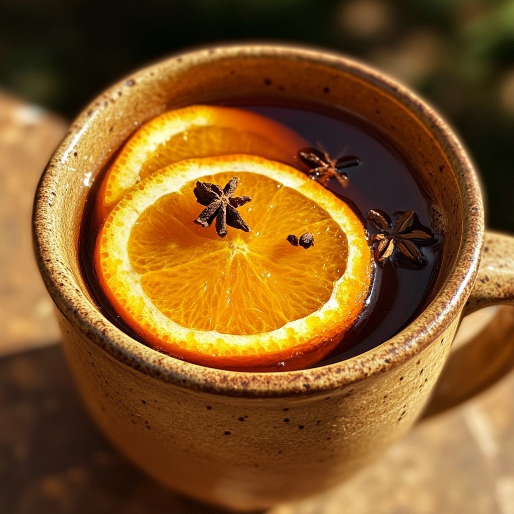 Gewürzter Punsch mit Orangen und Nelken