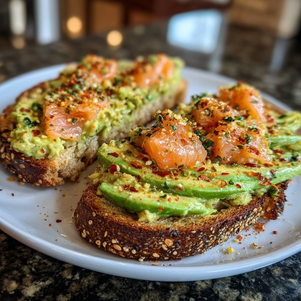 Chili Limette Lachs Avocado Toast
