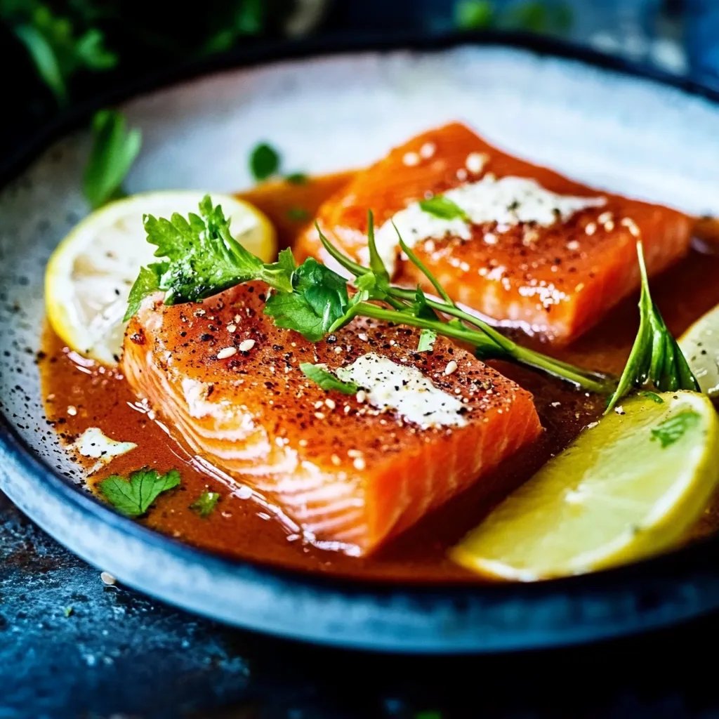 Hüppchen mit eingelegtem Lachs