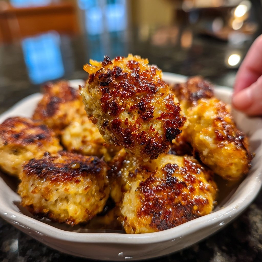 Gebackenes Honig Knoblauch Hähnchen Nuggets
