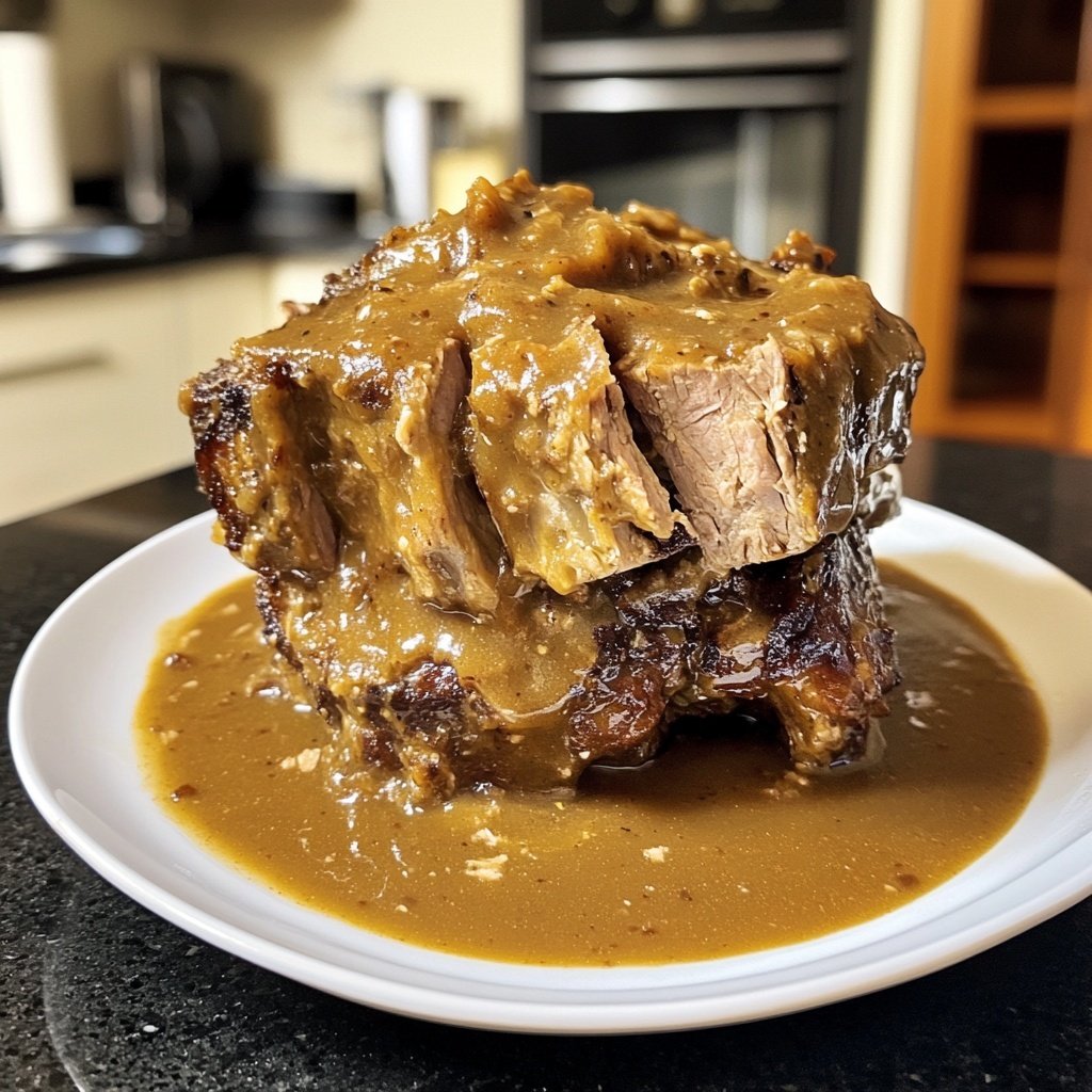 Deftiger Hausmannskost-Rinderbraten mit Rotkohl