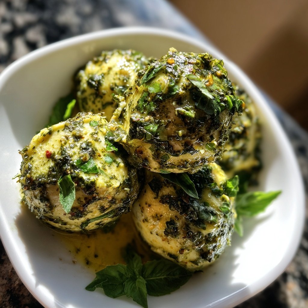 Weihnachtsbaum gefüllte Eier Pesto