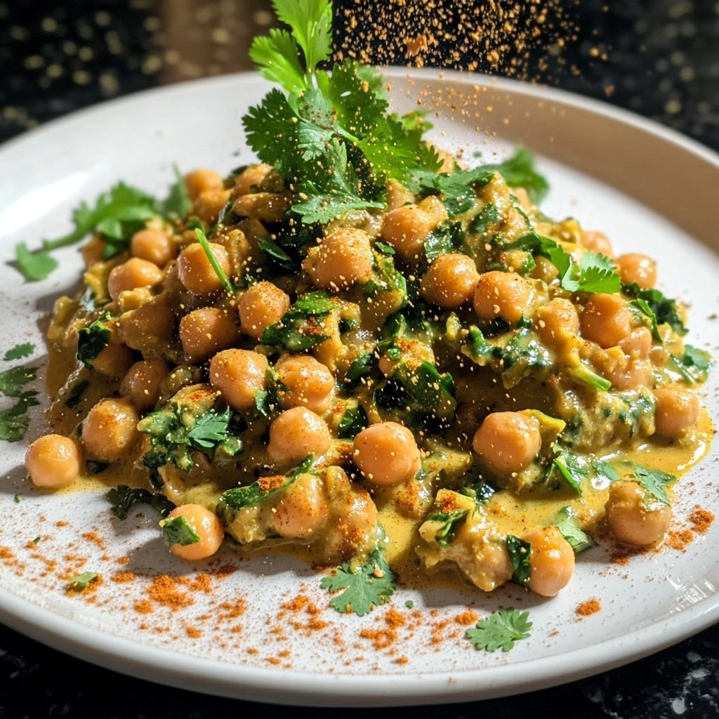 Rosenkohl-Curry mit Kichererbsen