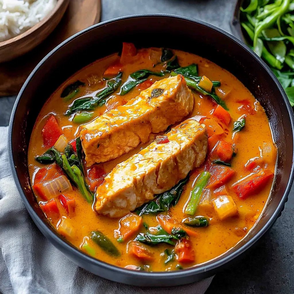 Thai Kokos Curry mit Lachs: Ein Unglaubliches Ultimatives Rezept für 4 Personen