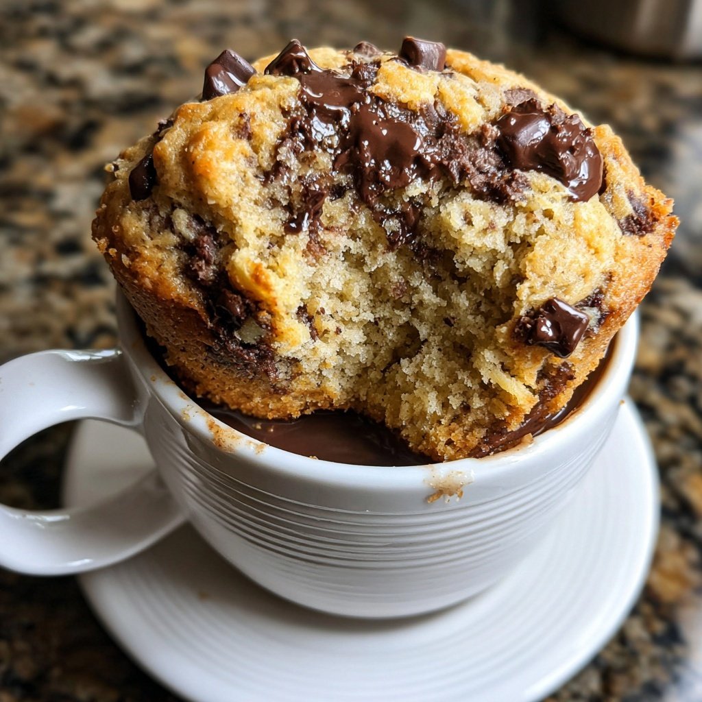 Bananen Schoko Chip Muffin Becher