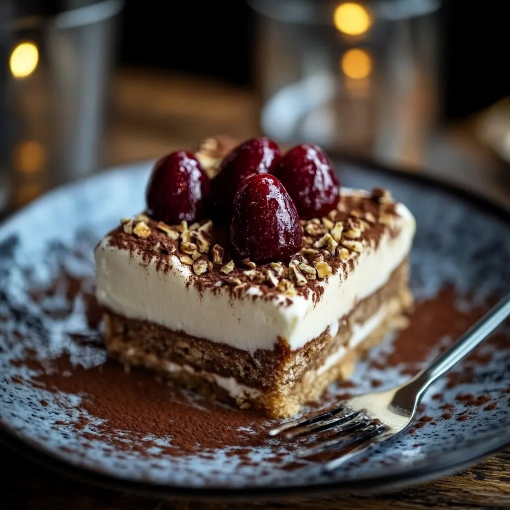 Spekulatius Tiramisu mit Gewürzkirschen
