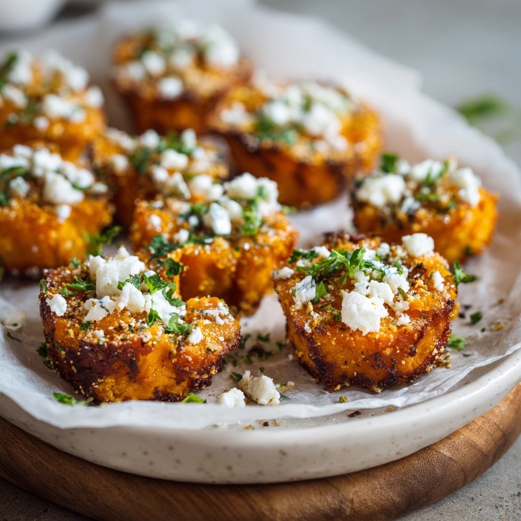 Herzhafte Süßkartoffel Bissen