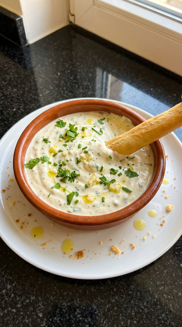 Würziger Knoblauch Aioli Dip